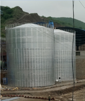 昌平粮食钢板仓的安装全过程不用热焊接